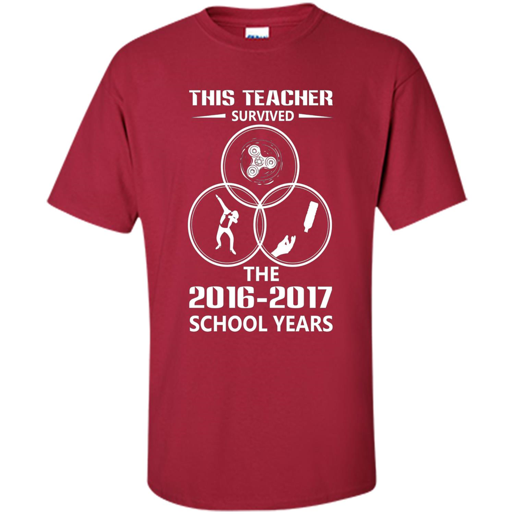 This Teacher Survived The 2016 2017 School Years T-shirt Cardinal