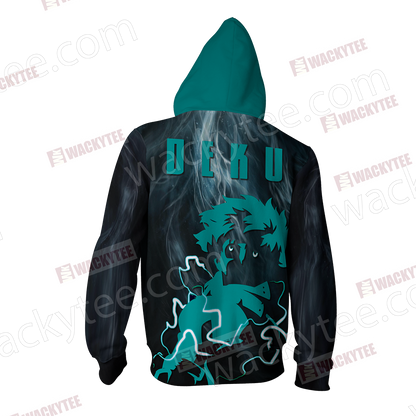 Boku No Hero Academia Izuku Midoriya Zip Up Hoodie Jacket
