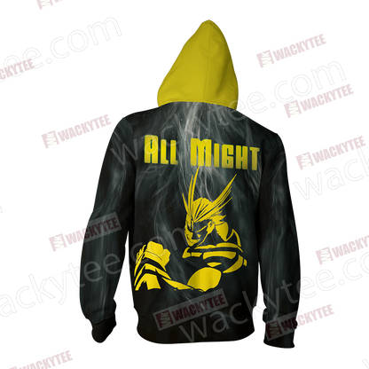 Boku No Hero Academia All Mighty Zip Up Hoodie Jacket