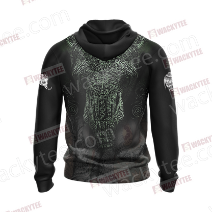 Hipster Elephant Unisex 3D Hoodie