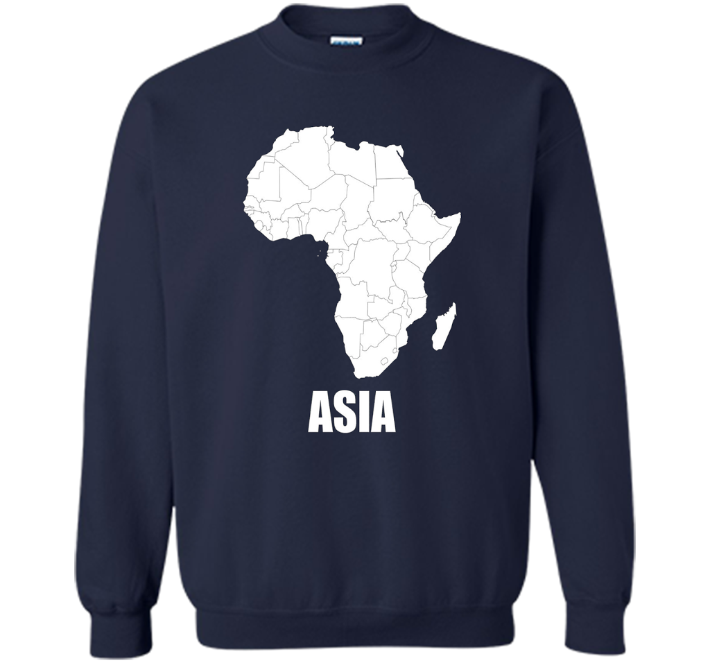Africa Asia Funny T-shirts - Humor TT-shirt Navy