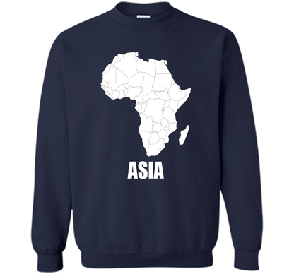 Africa Asia Funny T-shirts - Humor TT-shirt Navy