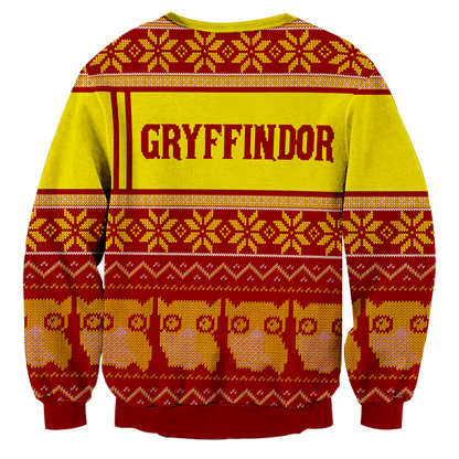 Gryffindor Harry Potter Ugly Christmas 3D Sweater