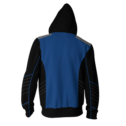 The Orville Ed Mercer Captain Cosplay Zip Up Hoodie Jacket