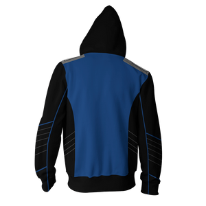 The Orville Ed Mercer Captain Cosplay Zip Up Hoodie Jacket