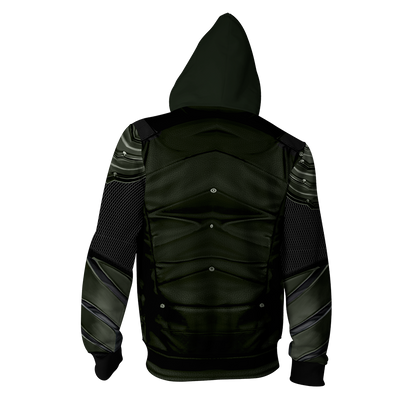 Arrow Oliver Cosplay Zip Up Hoodie Jacket