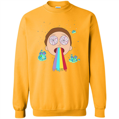 Cartoon Lovers T-shirt Space Morty Gold