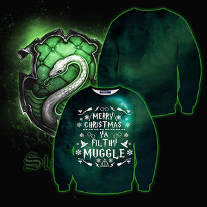 Harry Potter Merry Christmas Slytherin T-Shirt