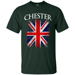 Chester England British Flag T-shirt