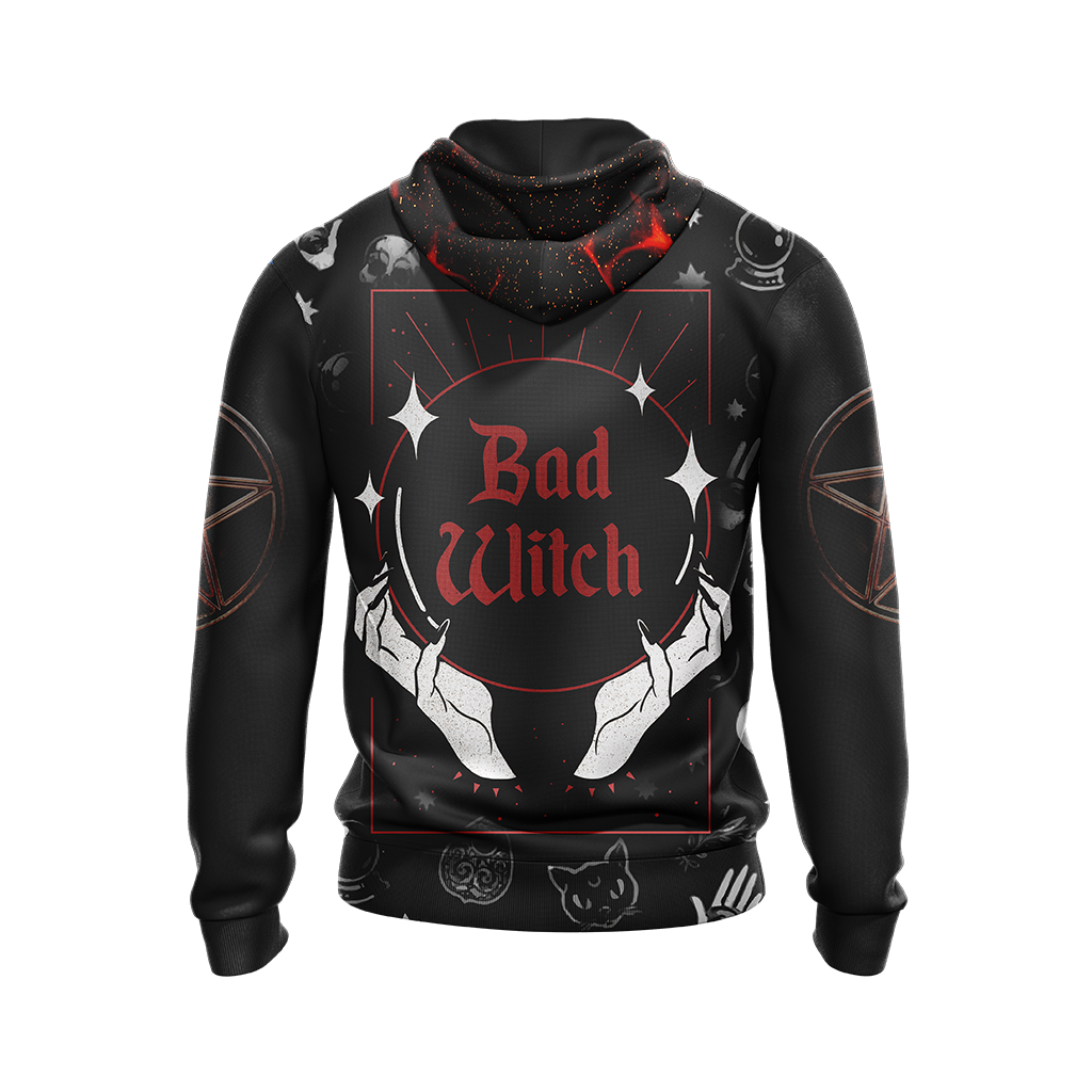 Bad Witch Unisex Zip Up Hoodie
