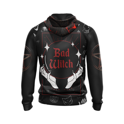 Bad Witch Unisex Zip Up Hoodie