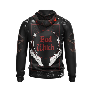 Bad Witch Unisex Zip Up Hoodie