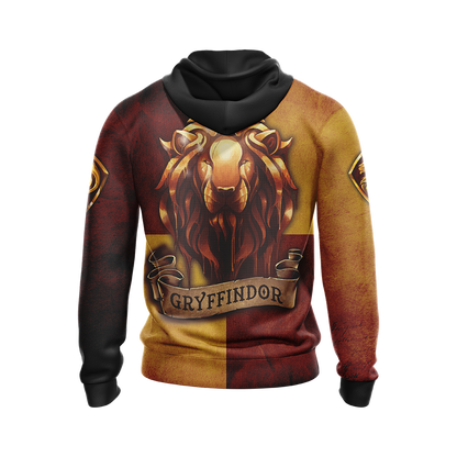 Gryffindor Lion Harry Potter New Look Unisex Zip Up Hoodie