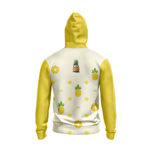 Pineapple Hedgehog Unisex Zip Up Hoodie