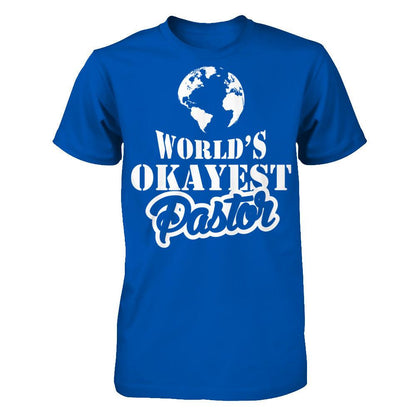 World's Okayest Pastor Next Level - Unisex Fitted Tee Royal
