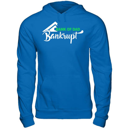 Father's Day T-shirt Bank Of Dad Bankrupt Gildan - Pullover Hoodie Royal