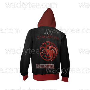 Daenerys Targaryen Game Of Thrones Fire And Blood Zip Up Hoodie