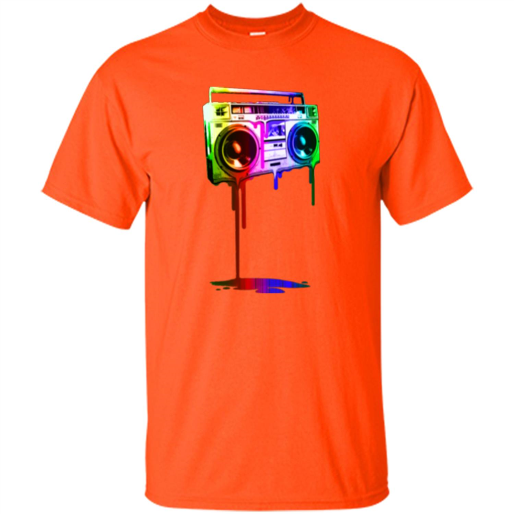 Melting Boombox Digital Rainbow Look Orange