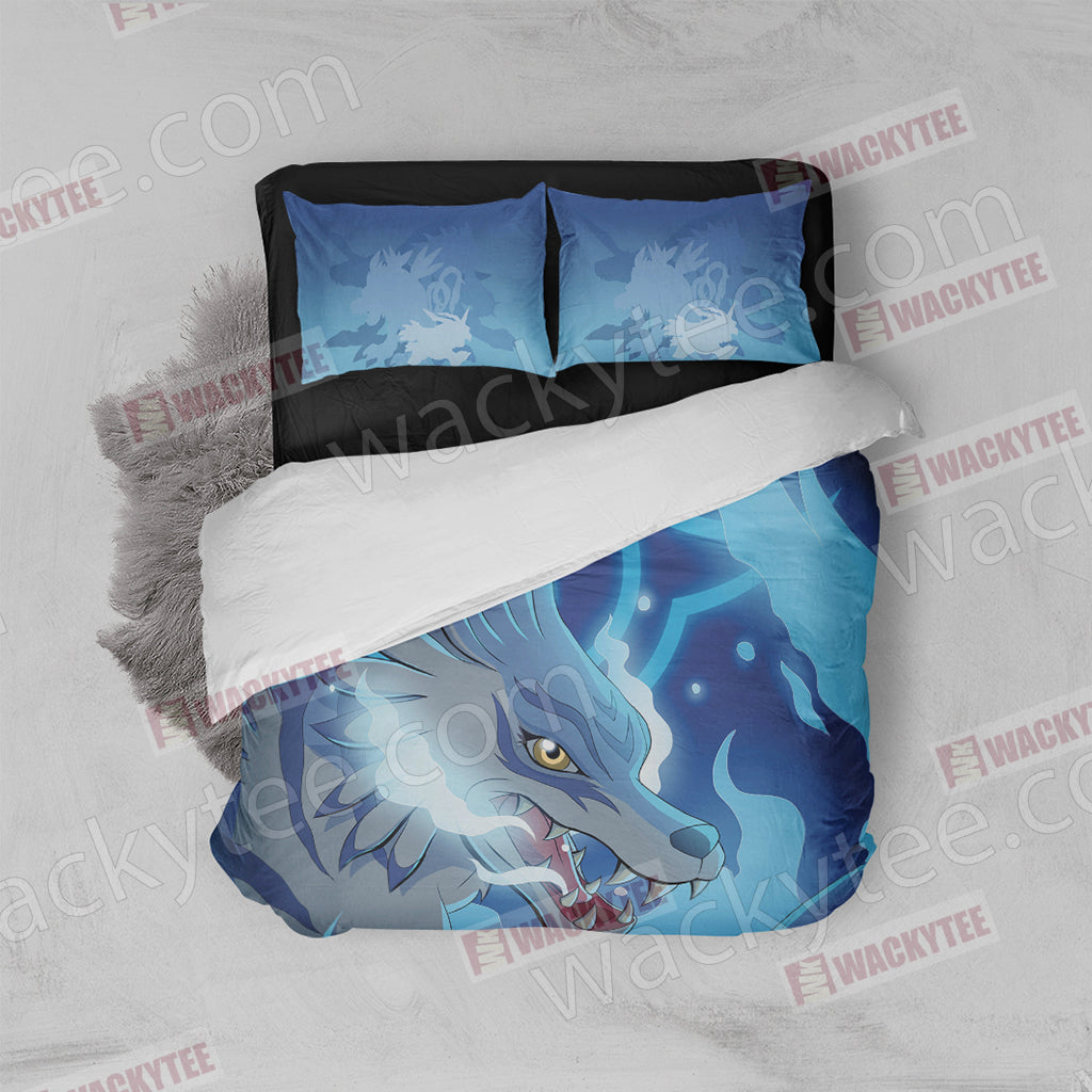 Digimon Garurumon 3D Bed Set