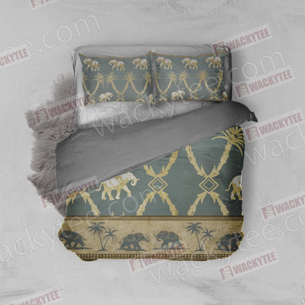 Elephant-Palm Bed Set