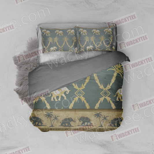 Elephant-Palm Bed Set