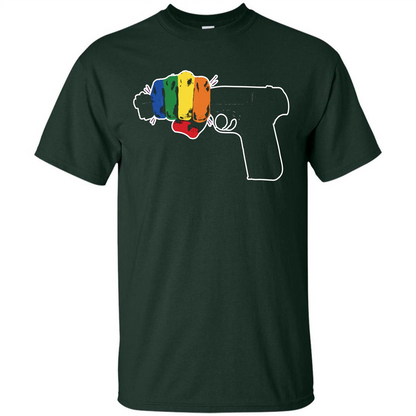 LGBT T-shirt Stop Gun Violence T-shirt Forest Green