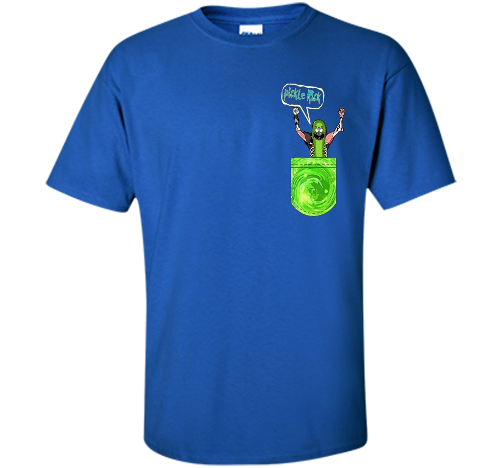 Pickle Funny Rick Pocket T-shirt Royal