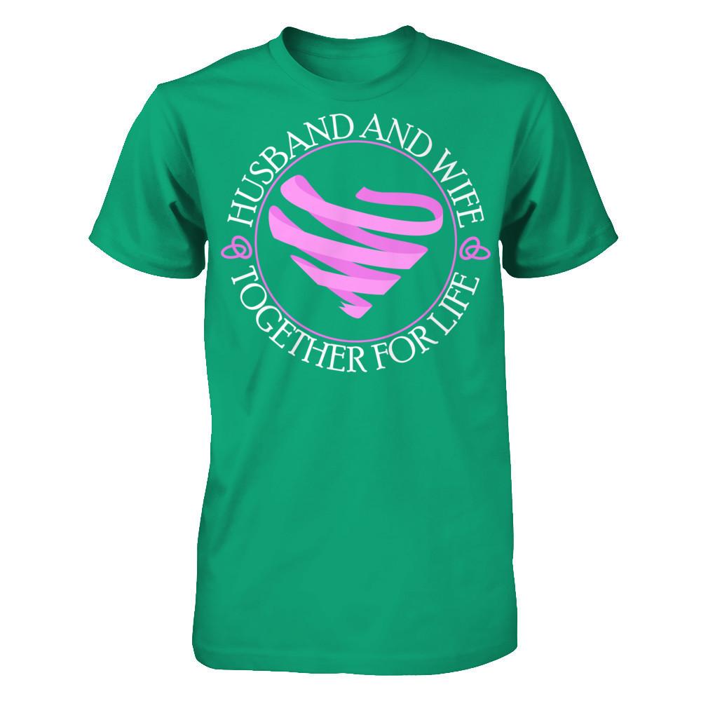 Husband And Wife Together For Life T-shirt Gildan - Short Sleeve Tee Kelly Green