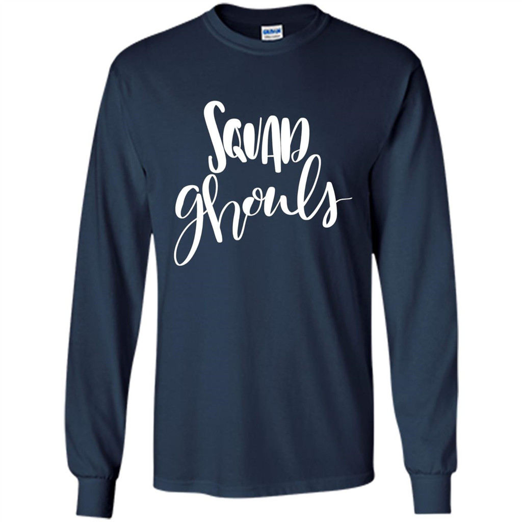 Squad Ghouls T-Shirt Halloween Funny Ghost Costume T-shirt Navy
