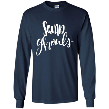 Squad Ghouls T-Shirt Halloween Funny Ghost Costume T-shirt Navy