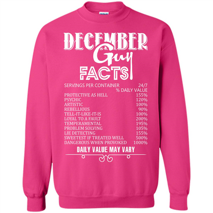 December Guy Facts T-shirt Heliconia