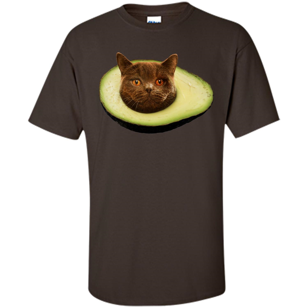 Avocato T-Shirt Avocado Cat Dark Chocolate
