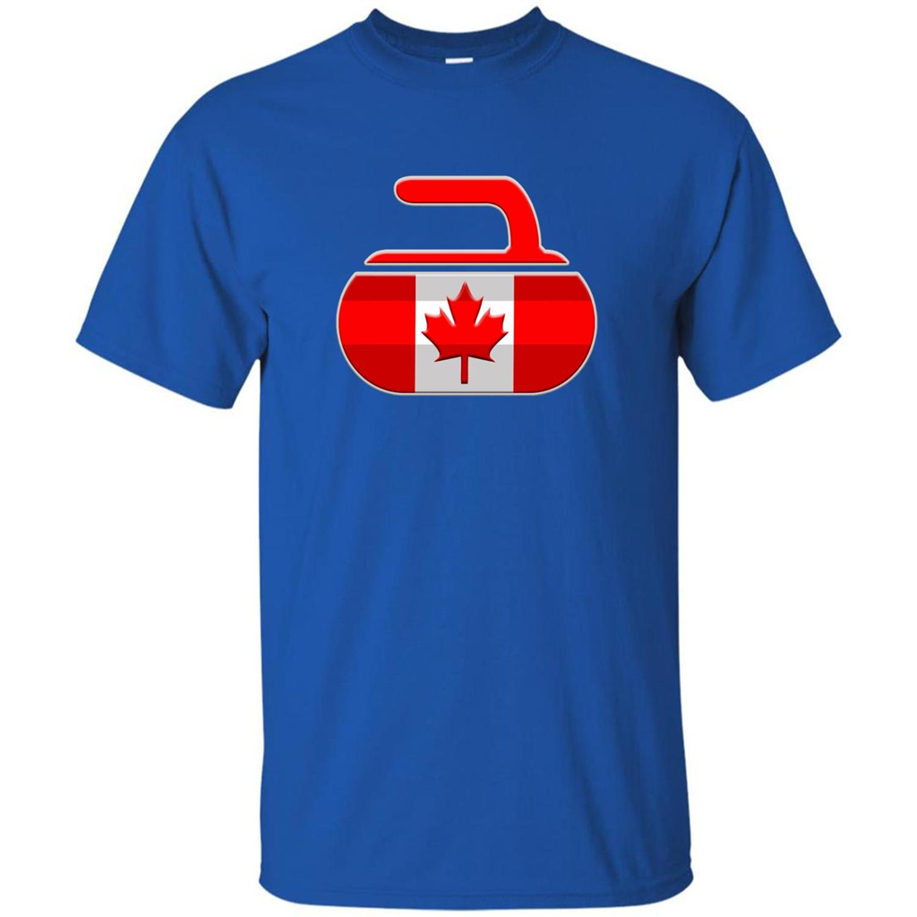 Canadian Curling Flag T-shirt Royal