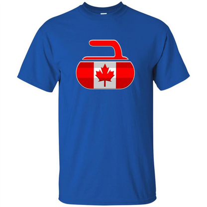Canadian Curling Flag T-shirt Royal