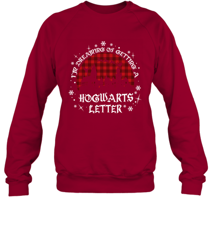 I'm Dreaming Of Getting A Hogwarts Letter Harry Potter Sweatshirt Sweatshirt Cardinal Red