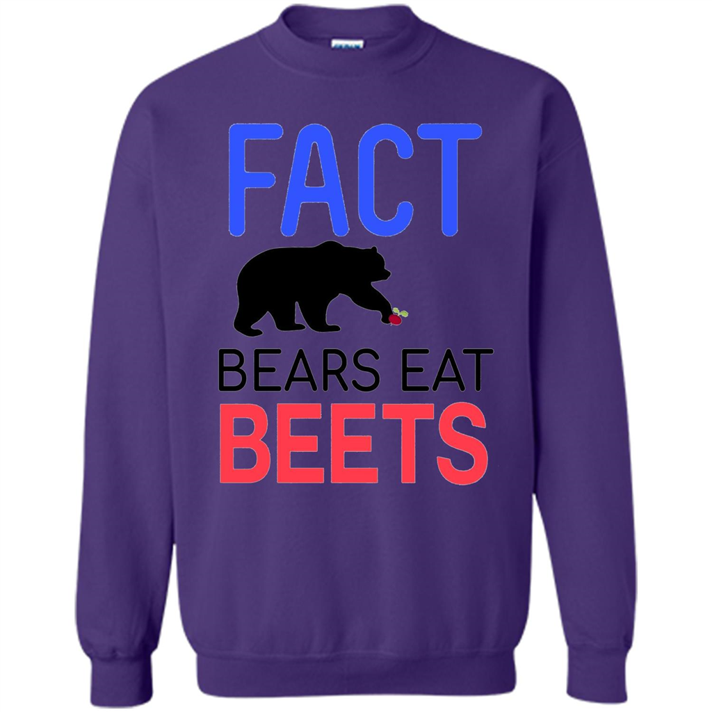 FACT Bears Eat Beets T-shirt Funny Men Women Novelty Gift Orange