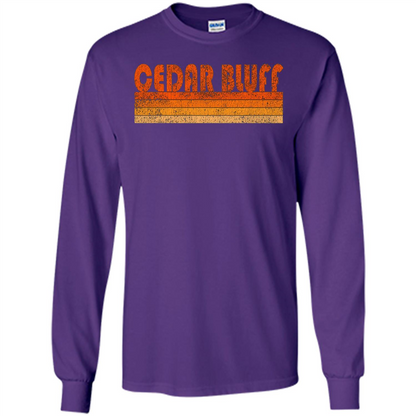Vintage Retro Cedar Bluff Alabama T-shirt Purple