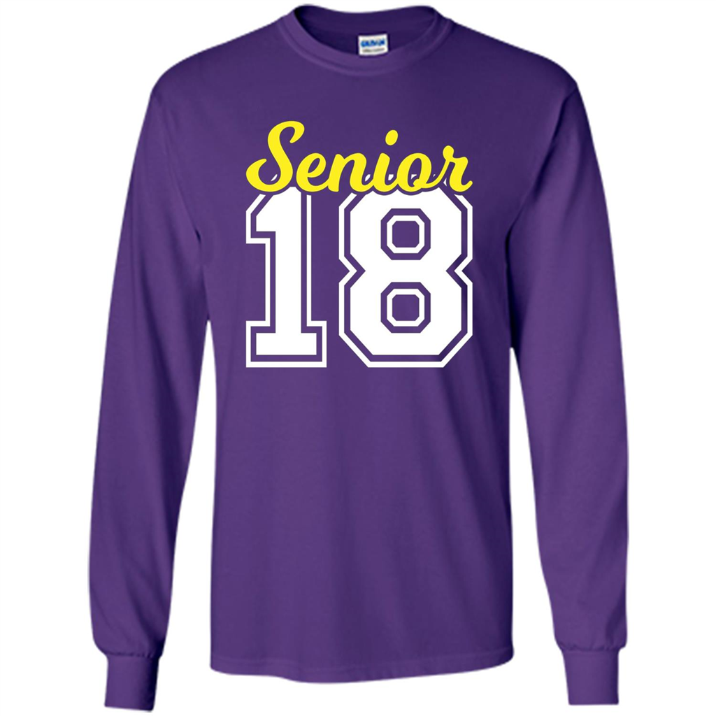 Senior Class of 2018 Jersey Style T-shirt Purple