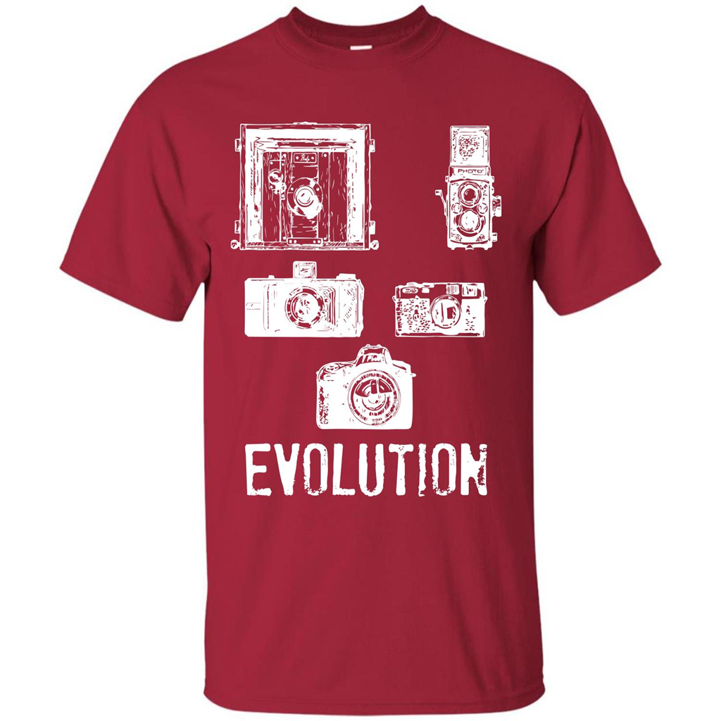 Photographer T-shirt Evolution T-shirt Cardinal