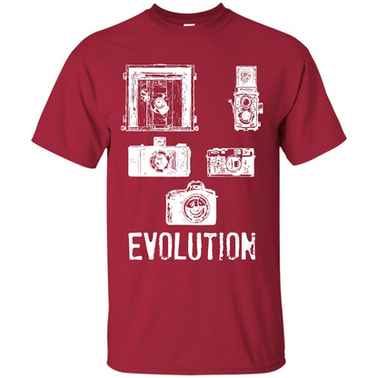 Photographer T-shirt Evolution T-shirt Cardinal