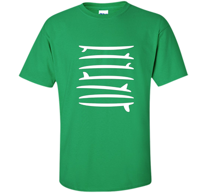 The Longboard Single Fin Surfer T-shirt Irish Green