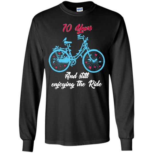 Anniversary T-shirt 10 Years And Still Enjoying The Ride Black