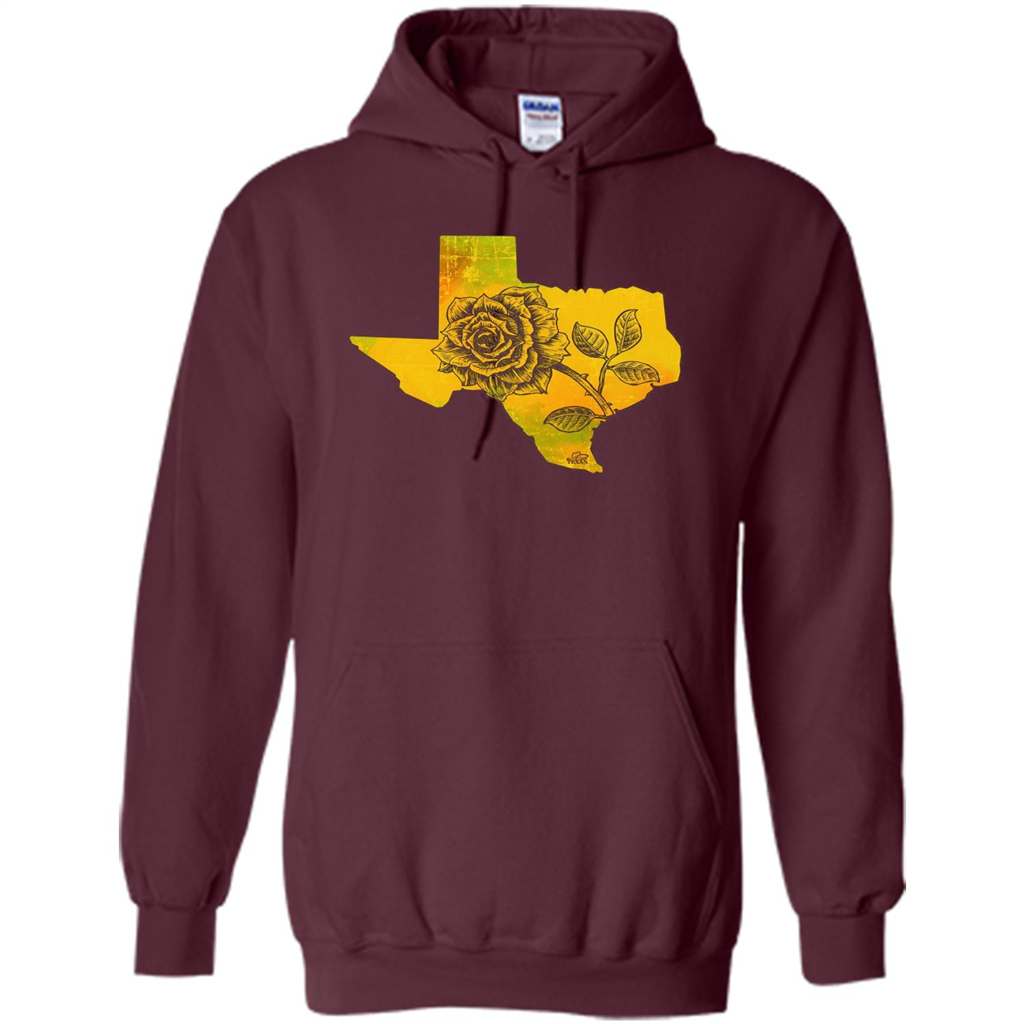Yellow Rose Of Texas T-Shirt Maroon