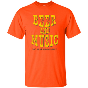 Beer And Music 10th Year Anniversary T-shirt