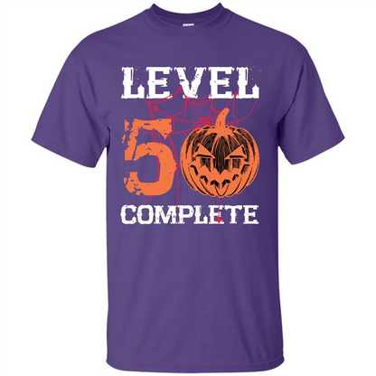 Halloween T-shirt Level 50 Complete Purple