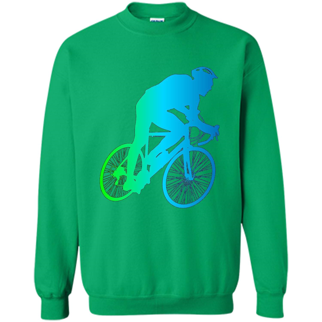 Bike Rider T-shirt Colorful Bicycle Biking Lover T-shirt Irish Green