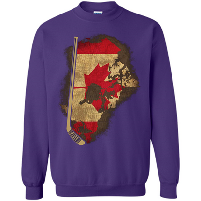 Canada Hockey T-shirt Purple