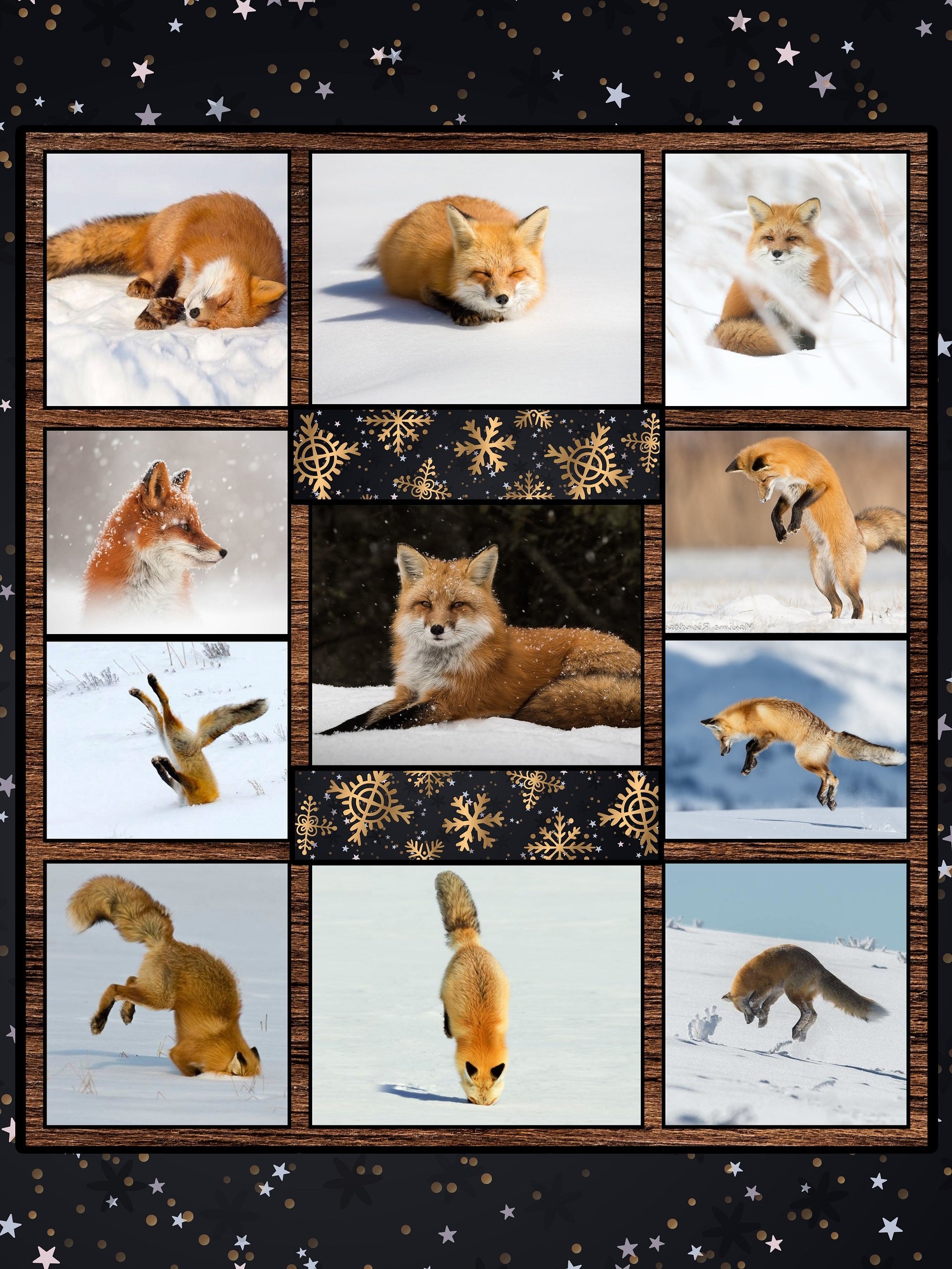 Fox In The Snow 3D Throw Blanket