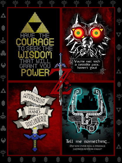 The Legend Of Zelda Quotes 3D Throw Blanket