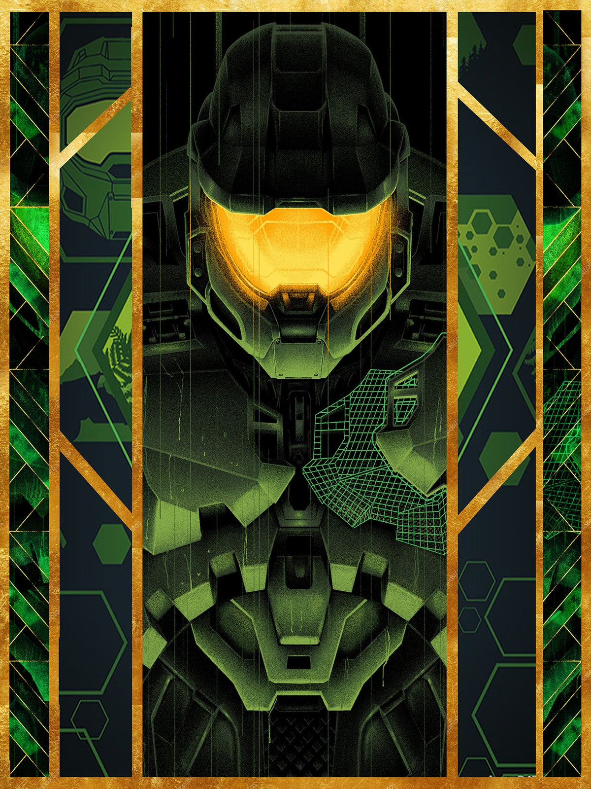 Halo 3D Throw Blanket